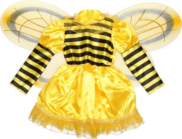 Костюм дитячий карнавальний КАРНАВАЛІЯ Бджілка дівчинка 3-5 років р.110 жовтий 