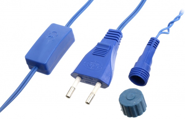 Электрогирлянда линейная Фейерверк синий LDFC200-B-E встроенный светодиод (LED) 200 ламп 2 м 