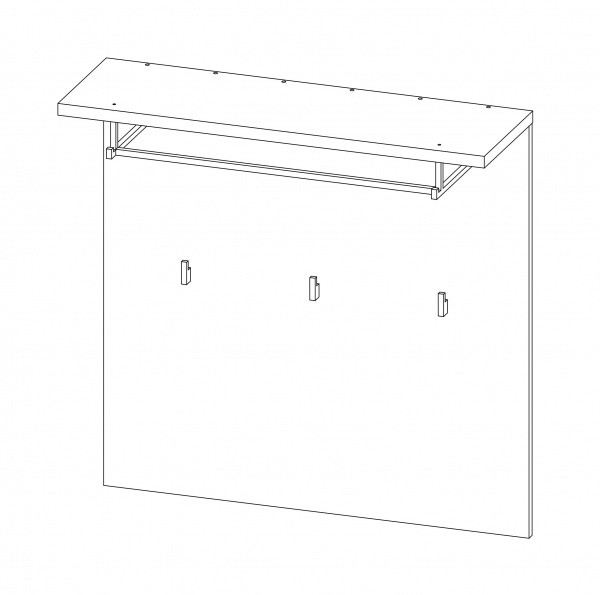 Вішалка з гачками SOKME Барі дуб гранж 