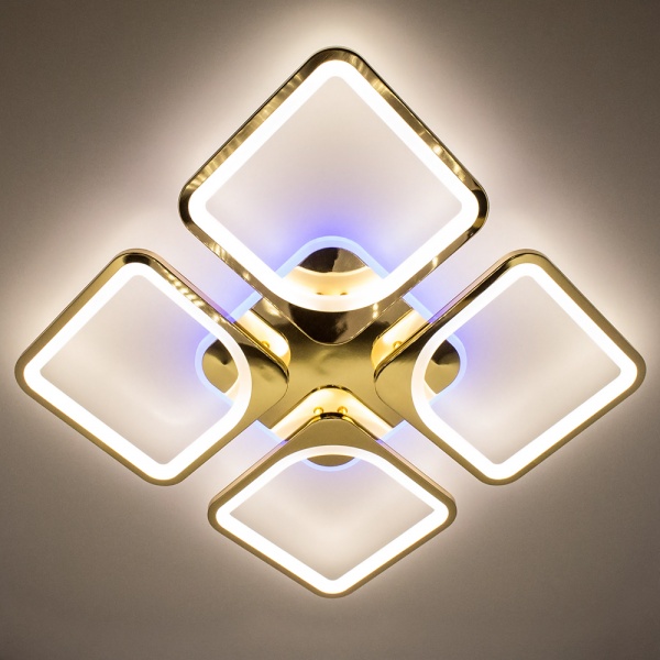Люстра светодиодная Luminaria 4Q550/90 100 Вт золотистый LOOK RGB 100W GOLD 