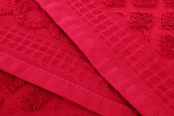 Рушник махровий Nora 50x90 см бордовий 