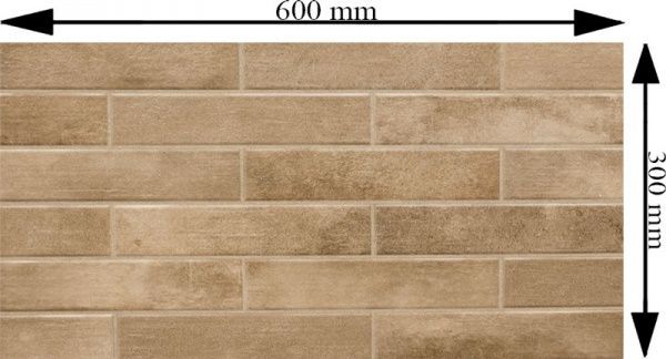 Плитка Cersanit Malbork коричневий 30х60 