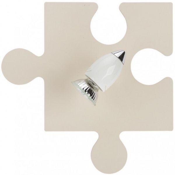 Люстра потолочная Nowodvorski Puzzle Ecru 1x35 Вт GU10 бежевый 6381 