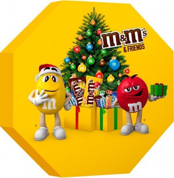Набір цукерок Mars M&M's & Friends 2019 Святковий восьмикутник 159 г 