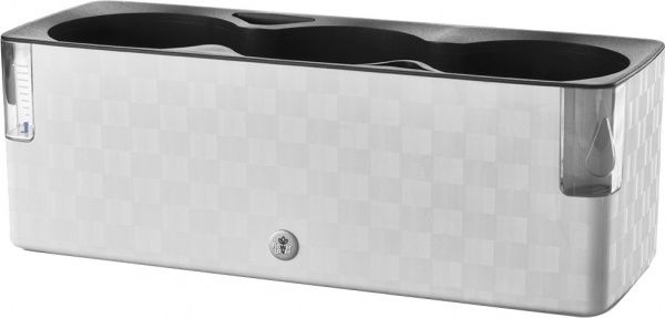 Вазон пластиковий Plastkon Cobble Trio 40x14x14 см прямокутний 6,2л білий 