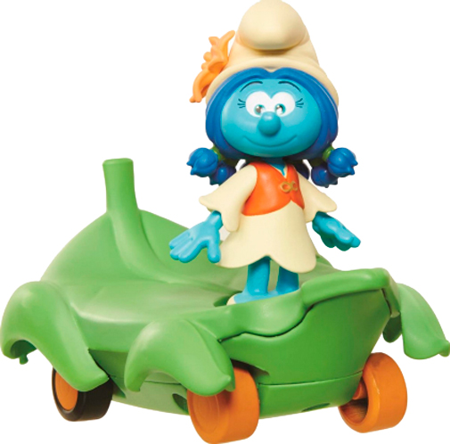 Игрушка Jakks Pacific инерционная Smurfs Smurflily on Leafboard в блистере 30877 (30872) 