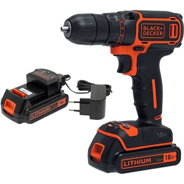 Шуруповерт акумуляторний Black+Decker BDCDC18B