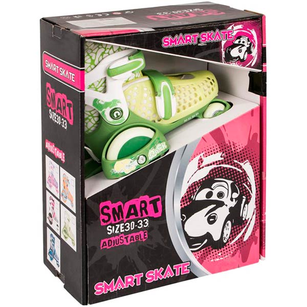 Роликові ковзани GW-169HB-01 р. 30-33 зелений