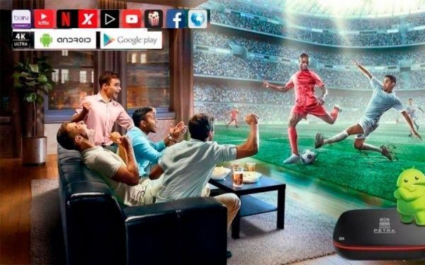 Медиаплеер SWEET TV BOX Popcorn Netflix Android приставка 4K Petra G4