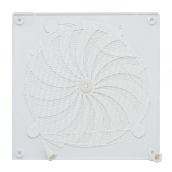 Гратка для вентиляції К-18 180x180 мм пластик білий 