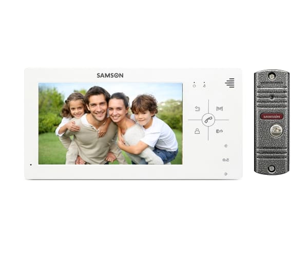 Комплект видеодомофона Samson SW-726 /201 белый