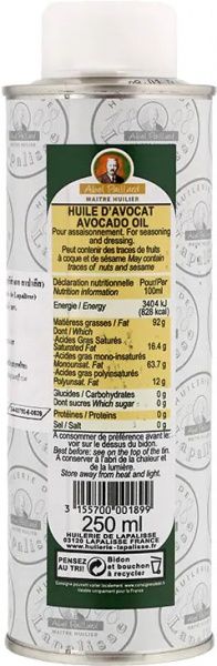 Масло HUILERIE LAPALISSE из авокадо 250 мл 