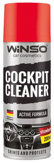 Полироль для приборной панели Cockpit Cleaner WINSO клубника 200 мл