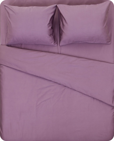 Комплект постільної білизни Stone Wash євро пурпуровий La Nuit 