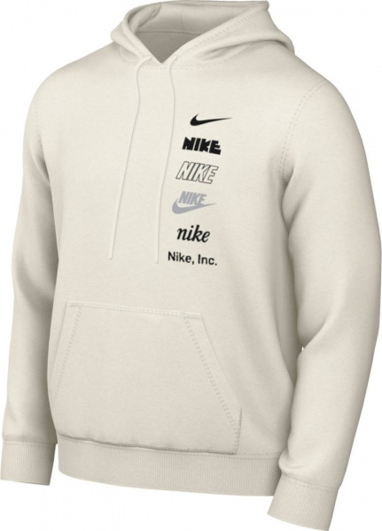 Джемпер Nike CLUB+ BB PO HOODIE MLOGO DX0783-030 р. 2XL бежевый