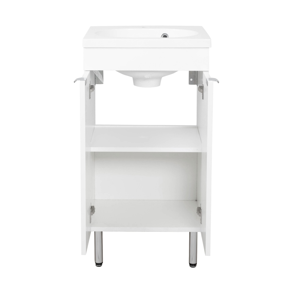 Тумба RIO білий мат з умивальником Status 44 см