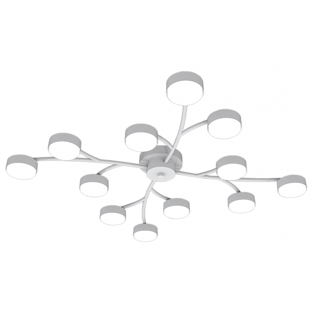 Люстра потолочная Hopfen STARK SKOG-GX-12 WH 12xGX53 белый