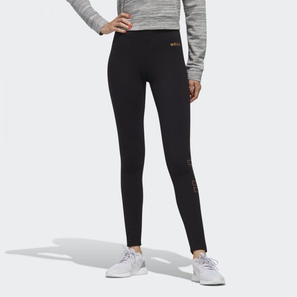 Лосины Adidas W E BRANDED TIG FL9194 XS черный