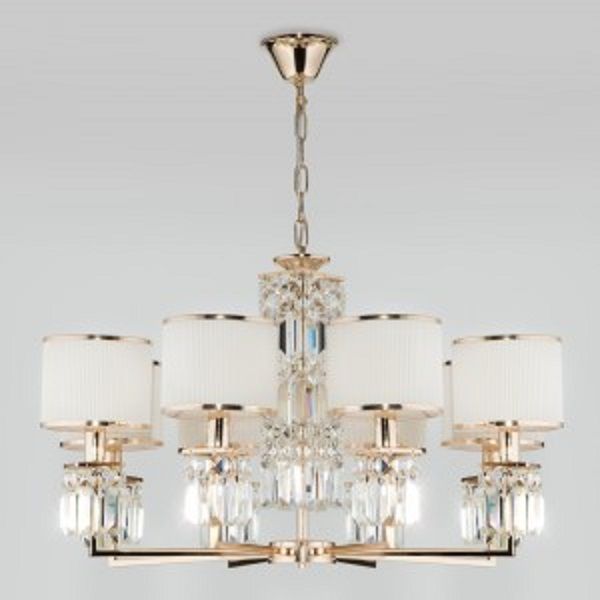 Люстра подвесная Strotskis Zaffiro 10099/8 8x40 Вт E14 золотой 