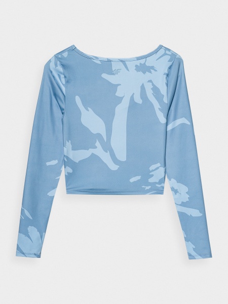 Футболка 4F LONGSLEEVE F204 4FSS23TLONF204-34A р.XS блакитний