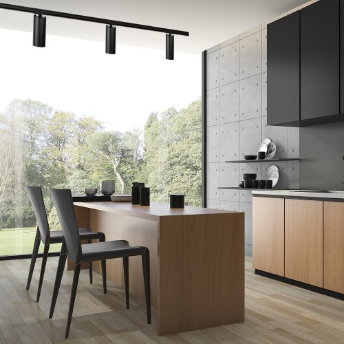 Трековый прожектор Feron под лампу ML332 черный 