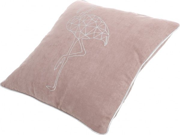 Подушка декоративна Фламінго 45x45 см пурпуровий/сріблястий La Nuit 