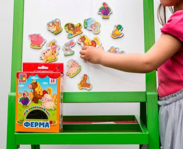 Игра магнитная Vladi Toys Мой маленький мир: Ферма VT3106-09