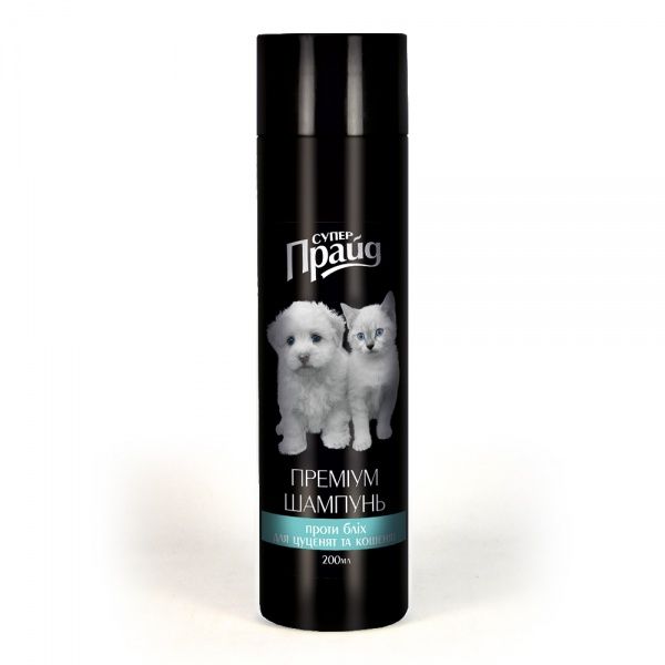 Шампунь Лорі премиум противоблошиный для щенков и котят Супер-Прайд 200 мл