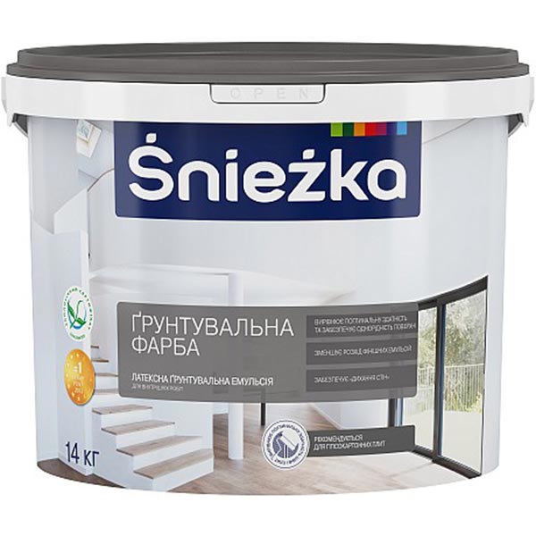 Ґрунтувальна фарба Sniezka білий 10л 14кг