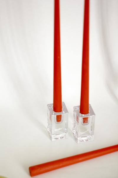 Набір свічок scarlet sunset 45 см 4 шт.