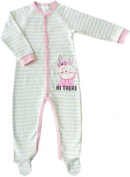 Комбинезон для девочки Smil полоска р.80 ментоловый 108614 