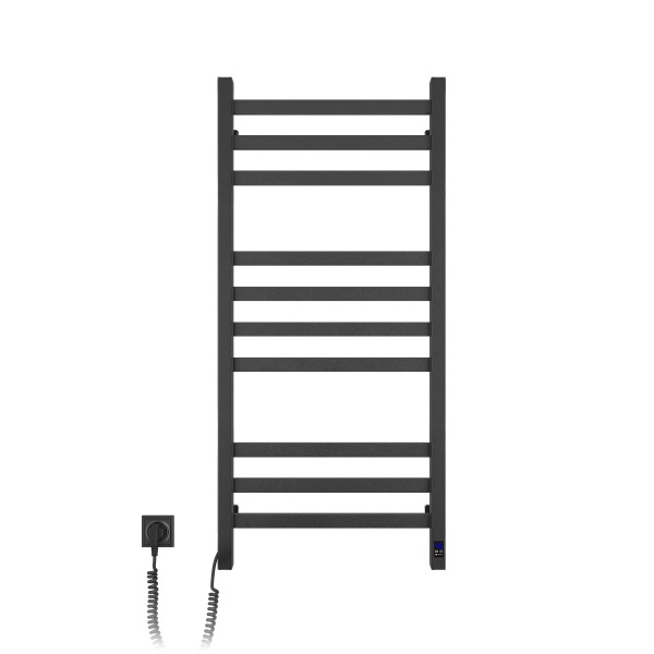 Полотенцесушитель электрический NAVIN Авангард 480х1000 мм Sensor левый с таймером черный муар (12-228153-4810) 