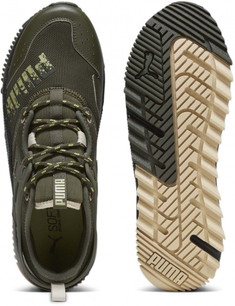 Кроссовки Puma PACER FUTURE TRAIL DARK OLIVE-DARK OLIVE 38288414 р.43 зеленый