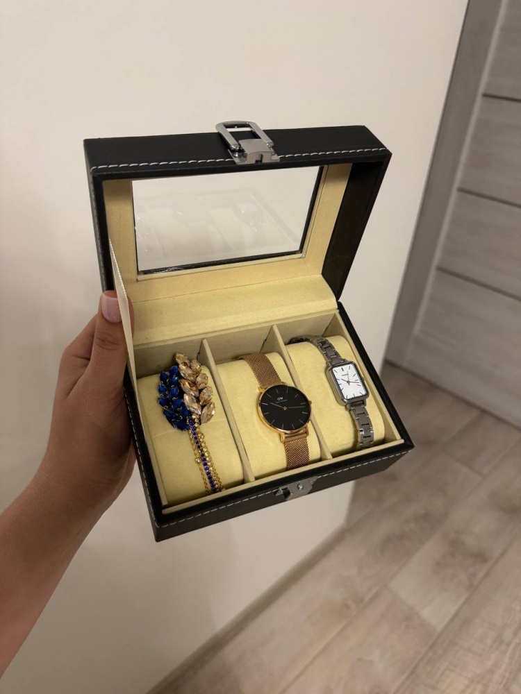 Сундук для часов Breguet 15,8х11х8 см черная HY-WB-3 Sensio