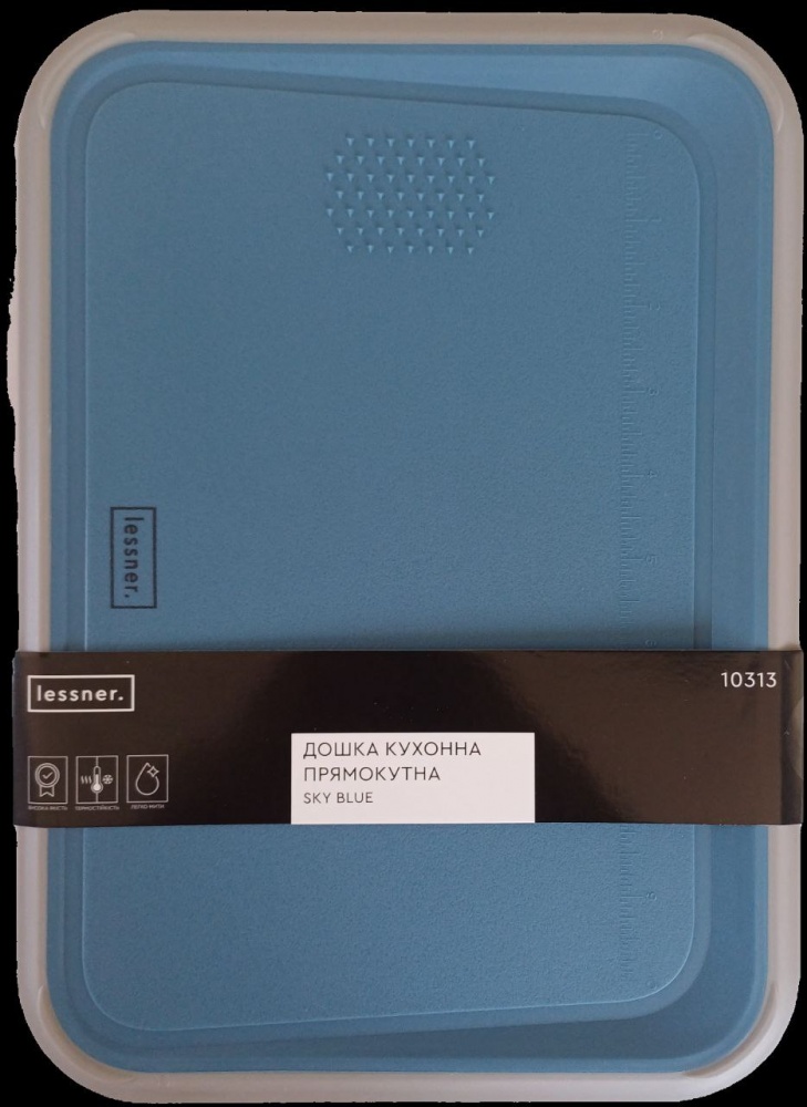 Доска кухонная Lessner Sky Blue 33x23,5x1,2 см