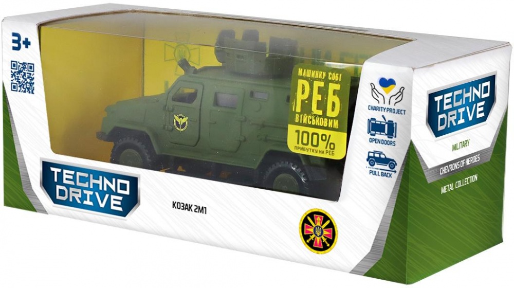 Автомодель TechnoDrive Шеврони Героїв Козак 2М1 ГУР МО KS450-1