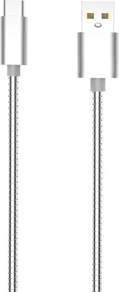 Кабель Nomi USB Type-C 1 м срібний (480526) dcwq 10c 