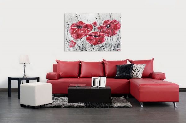 Картина Червоні маки 80x120 см Юрис Проф Арт 