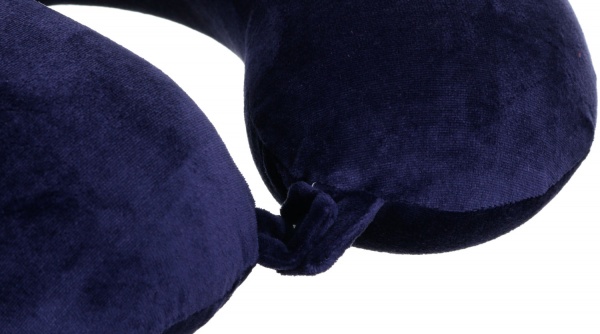Подушка дорожная ортопедическая 30х30х9 см глубокий синий Luna