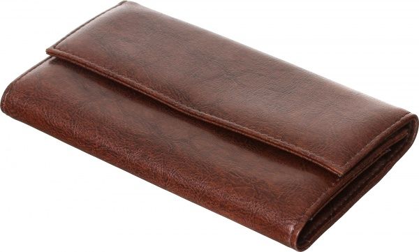 Гаманець жіночий на кнопці коричневий 023002 
