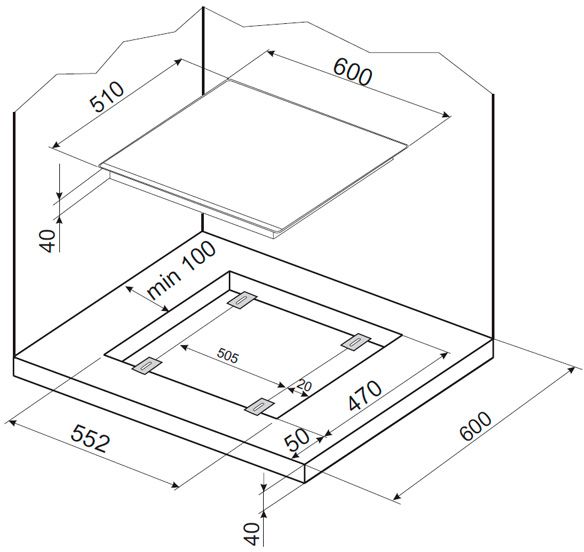 Варочная поверхность Hansa BHGI63112035