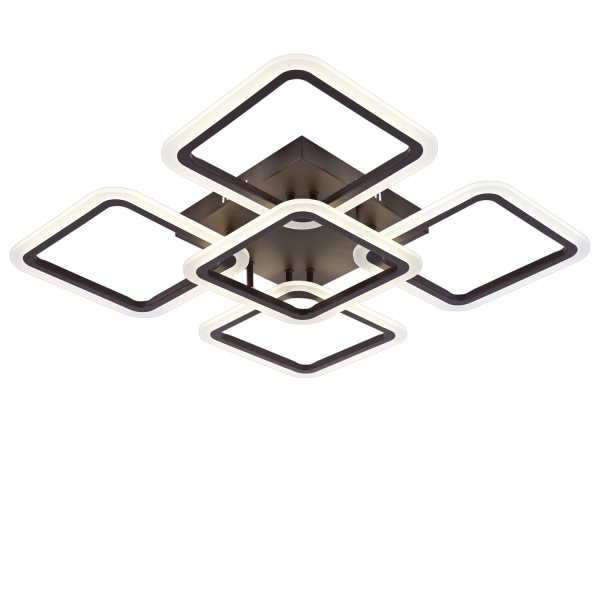 Люстра светодиодная Victoria Lighting с пультом д/у 105 Вт кофейный Rhombus/PL5 coffee 