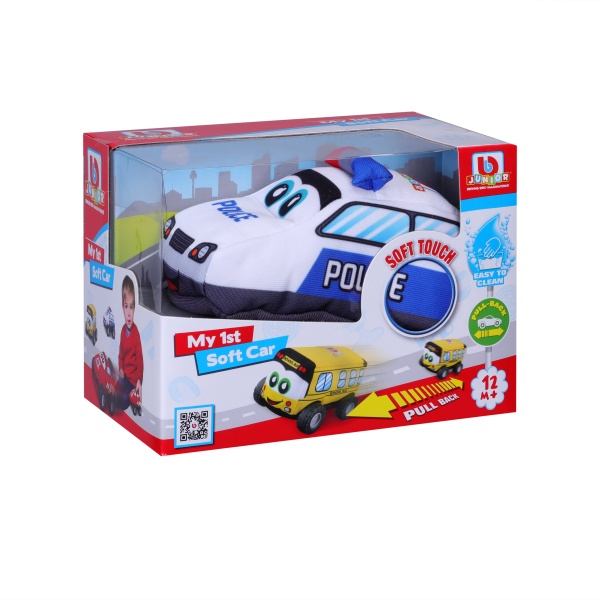 Іграшка Bb Junior Моя перша м'яка машинка Поліцейська 16-89053