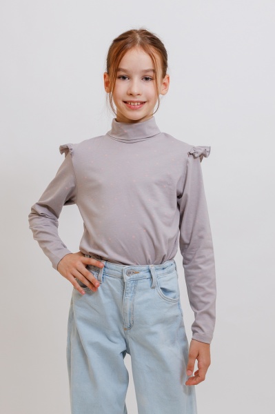 Водолазка для девочки KOSTA р.122 серый 2521-4 