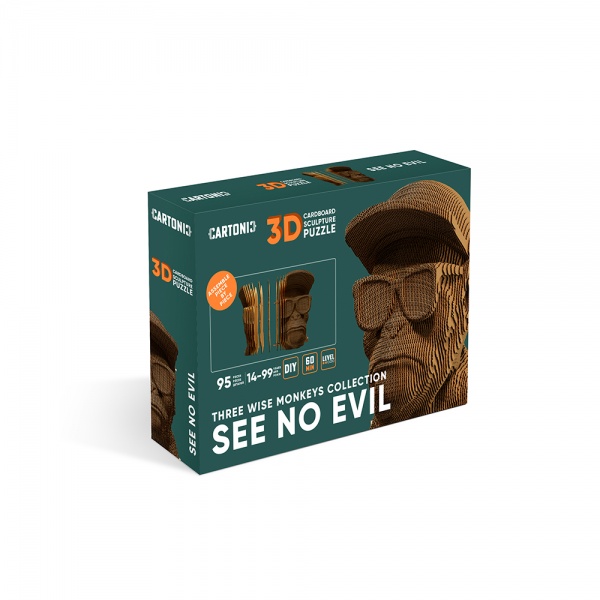 3D-пазл Cartonic Three Wise Monkeys. See No Evil CARTSEE