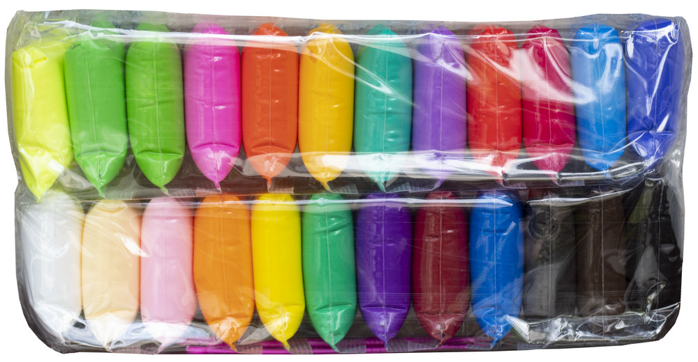 Пластилин легкий воздушный + 3 стека 6-421 Барвінок