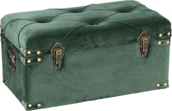 Сундук-пуф Art&Crafts Велюр 57х30х29 см зеленый 