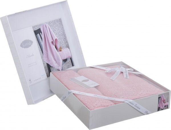 Набір рушників Elinda пудровий Karna 