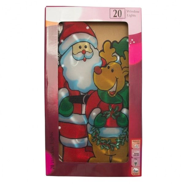 Электрогирлянда Девилон Дед Мороз и Олень 640157 светодиодная (LED) 20 ламп 