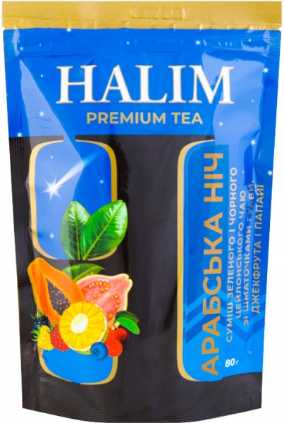 Чай Halim Арабская ночь смесь черного и зеленого 80 г 